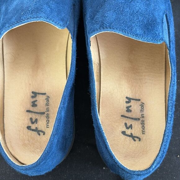 Fs/Ny Blue Suede Slip Ons - Picture 6 of 8